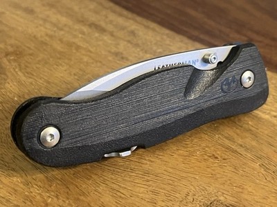 RETIRED Leatherman Crater c33 Knife Plain Carabiner Clip Opener SUPER NICE!