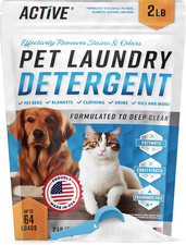 Pet Laundry Detergent Odor Remover - ACTIVE Enzyme Based Powder Detergent for Do