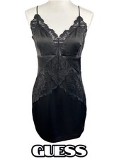 Guess | Black Lace and Satin Slip Dress | NWT!