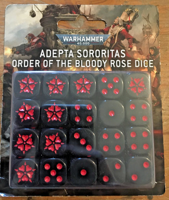 Adepta Sororitas Order of the Bloody Rose Dice x 20-NIB-OOP-Sister-Warhammer 40k