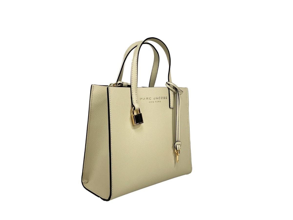 Marc Jacobs Women'S Mini Pebbled Tote - Marshmallow 100% Authentic