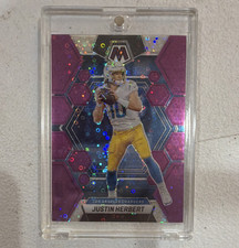 Panini 2023 Mosaic Justin Herbert #127 Los Angeles Chargers Purple Prizm /50