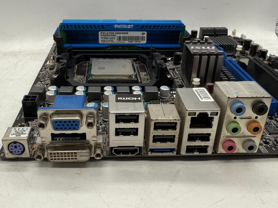 MSI 760GM-E51 (FX) MS-7596 mATX AM3+ AMD FX 8350 8GB RAM - Image 4 of 4