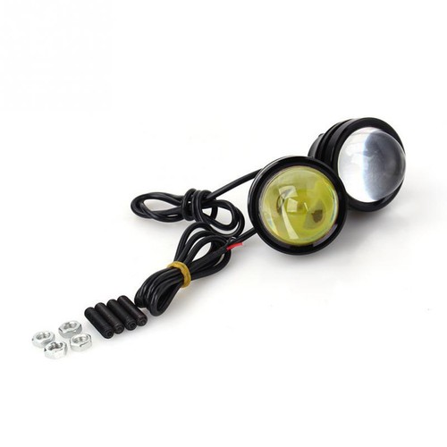 Fog Light Daytime Light Waterproof White 1 Pair Anti-fog Bull Eye Dustproof - Picture 12 of 12