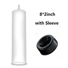 Vacuum Cylinder for Penis Pump 8 9 Inch Enlarger Tube with Silicone Sleeve