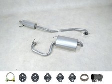Auspuff SET NEU für Toyota Avensis 1.8 129PS Mitteltopf + Endtopf + Anbauteile