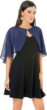 Womens Shawls and Wraps for Evening Dress Chiffon Shawl Cape Wedding Guest Br...