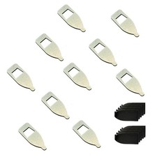 10x 4/4 Violin Aluminium Bow Tip Material AL Bow Parts Tream Making Restore Fix