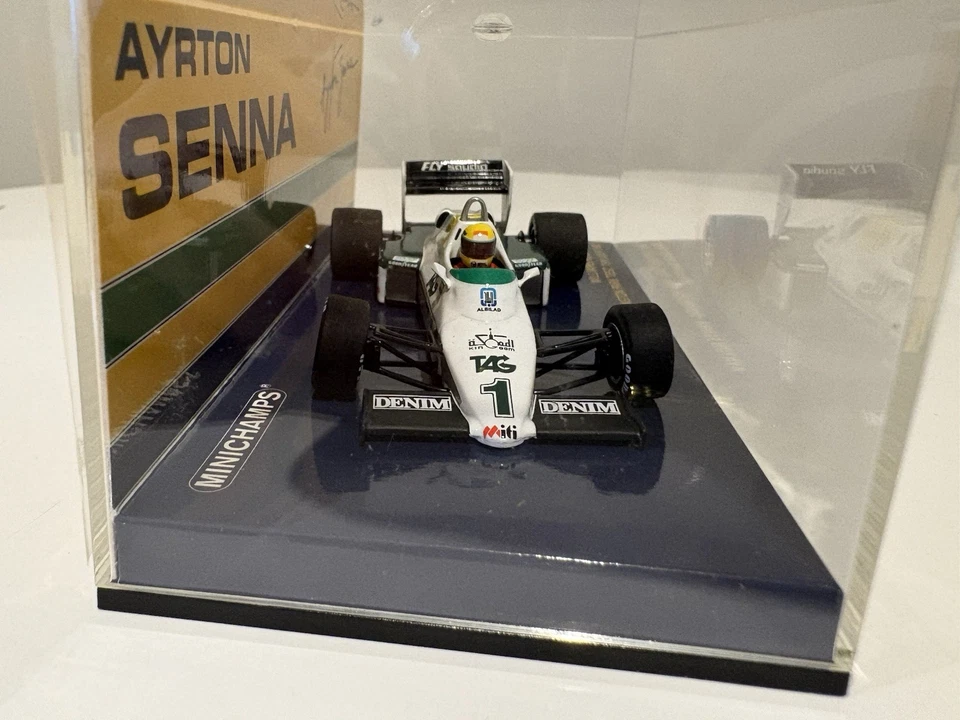 Minichamps 1/43 Ayrton Senna 1983 Williams FW08C Donnington Test New - Image 3 of 4