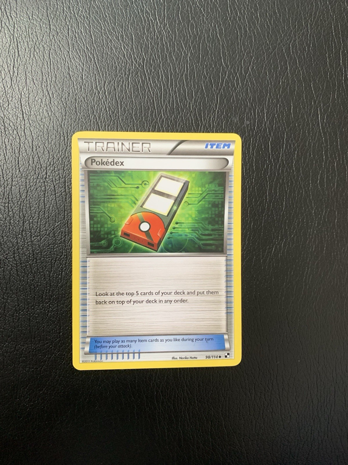 2011 Pokemon Black And White Pokédex Nm Lp 98/114