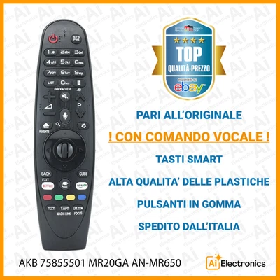Mr20Ga Akb75855501 Télécommande Vocale Pour Lg Smart Tv Oled-Nano Cell-4K Uhd Modèles[J2797