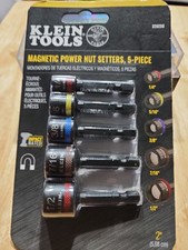Klein Tools 32925S Magnetic Color-Coded Power Nut Setter 5 Piece Set
