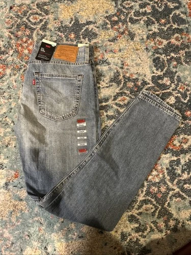 Levi’s 512 Jeans W34 L34 Slim Taper Fit Stretch Mid Blue Lightweight Premium NEW