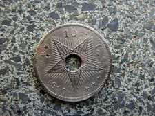 2 x 10 cent 1910-1911 congo belge