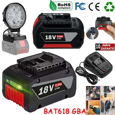 Original 8Ah Akku für Bosch 18V GBA GSB BAT618 BAT609 ProCore LED Arbeitsleuchte