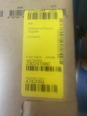 Dell E2225H 22'' LED Monitor 1080p 75Hz HDMI DP VGA Anti-Glare Tilt