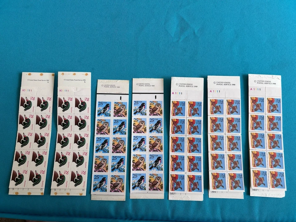 7 Bird Stamp Booklets - Image 3 of 3