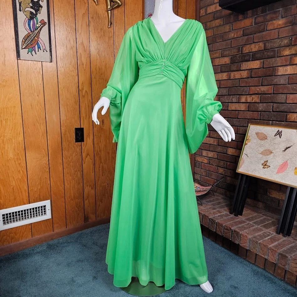 sixties formal dresses 1960s Black Entirely Sequinned Evening Gown-size 4/5 Sophia's Gallery 1960s Prom Dresses