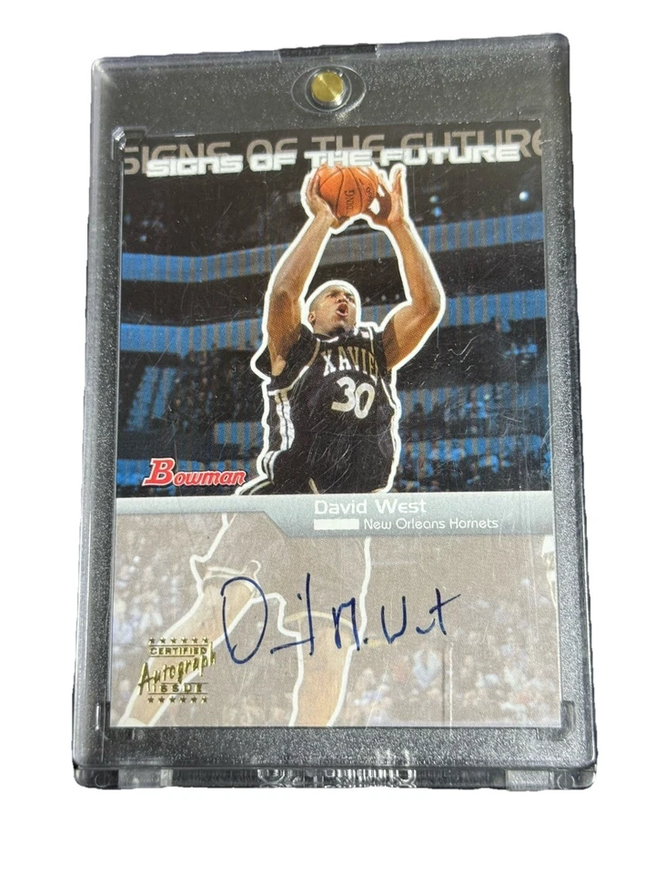 Autógrafo de novato David West Foto 2 de 4