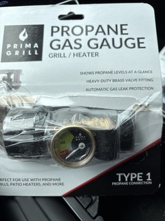 Prima Grill Propane Gas Gauge Type 1 Shows Propane Levels Brand New