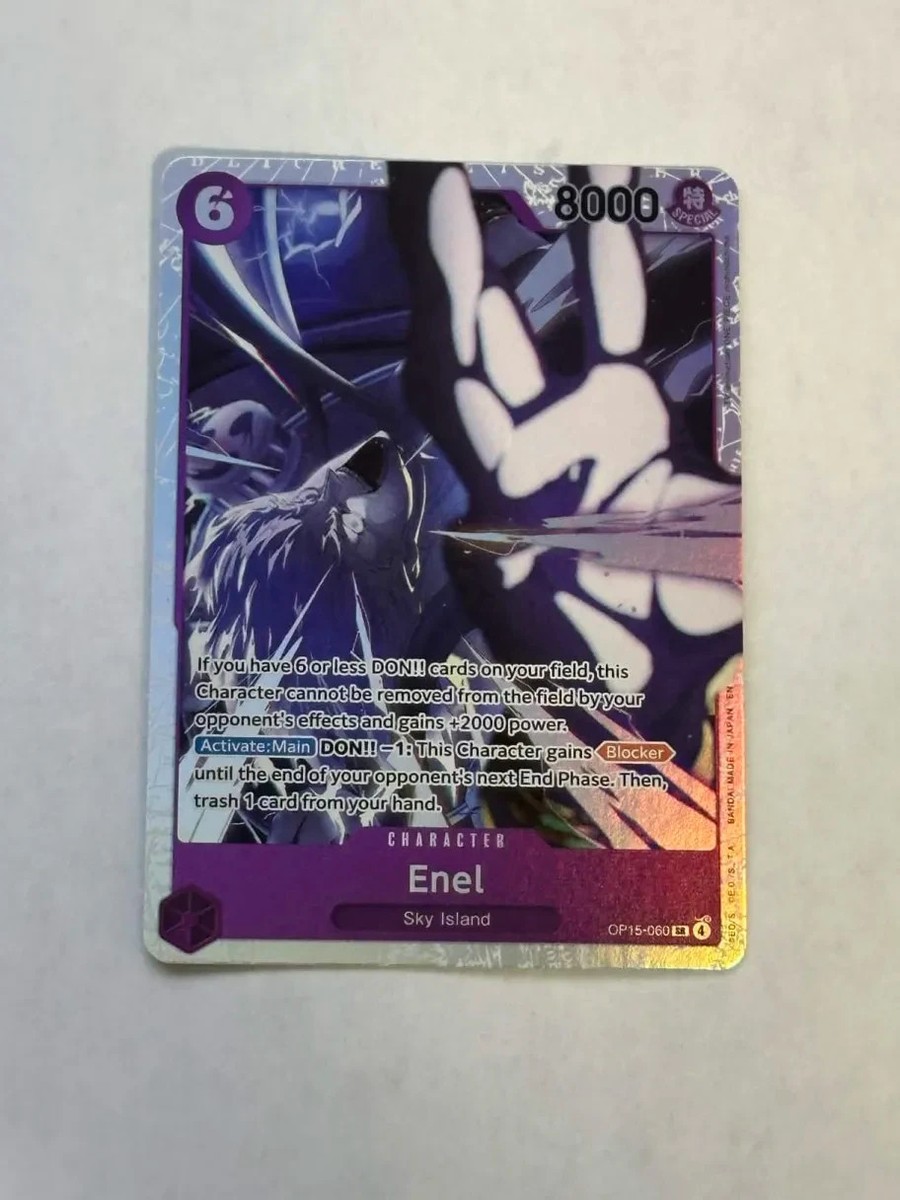 Enel SR OP15-060 ENGLISH ONE PIECE Card Adventure on KAMI's Island