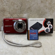 Kodak EasyShare M863 8.2MP Digital Camera W/Battery  Charger FLAWS READ TESTED 