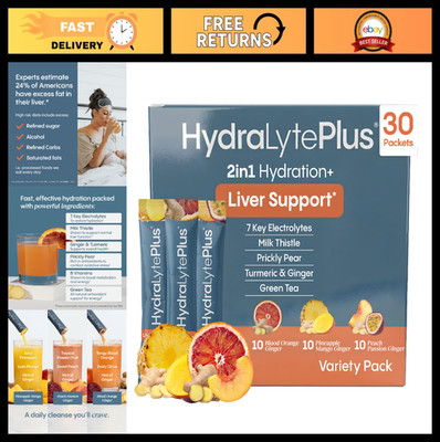 Liver Support Drink with Electrolytes & Milk Thistle - Variety Pack, Hydration B
