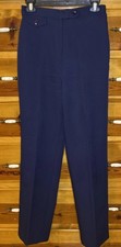 Vintage 1970  s Panther High Waist Navy Women  s Pants, ILGWU, Union Tag, Sz S