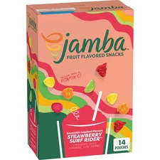 New Jamba Fruit Flavored Snacks - Strawberry Surf Rider, Gluten-Free, 16.8 oz