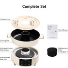 Joydeem 5.8QT/5.5L Electric Hot Pot with Divider Built-In Exhaust Fan Non-Stick — photo 9
