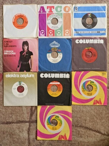 Lot 10 Rock 45's James Gang Joan Jett Jo Jo Gunne Billy Joel Elton John + More