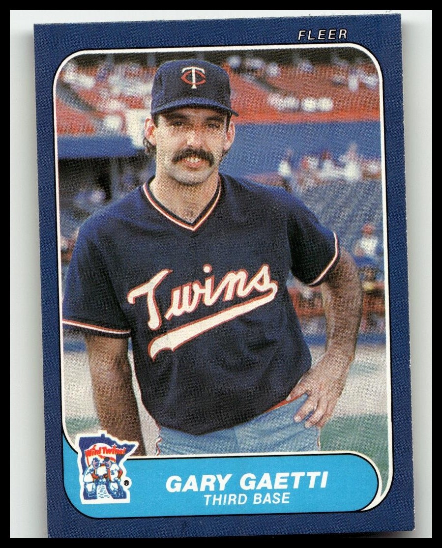 1986 Fleer #394 Gary Gaetti Minnesota Twins