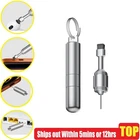 SIM Card Tray Removal Tool Portable Keychain Eject Pin Needle cleaning brush