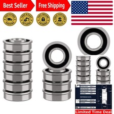 Flanged Ball Bearings ID 1/2" x OD 1-1/8" - Performance-Driven Replacement Set