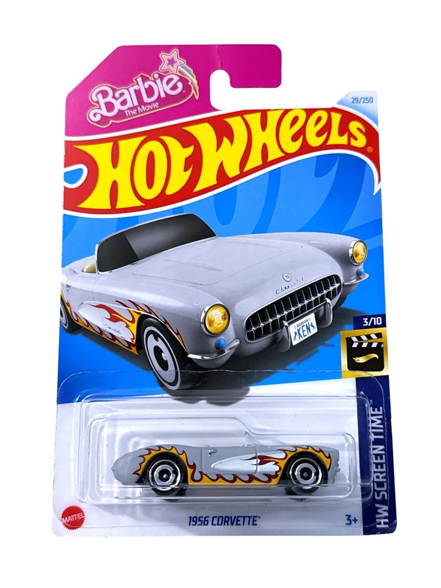 2024 Hot Wheels 1956 Corvette Gray Barbie the Movie #29 HW