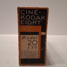 Antique Eastman Kodak CINE-KODAK EIGHT MODEL 20 f 3.5 8MM MOVIE CAMERA
