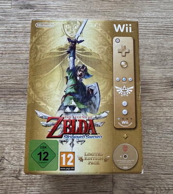 Nintendo Wii Remote Plus Gold Zelda Skyward Sword Limited Edition, kabellos