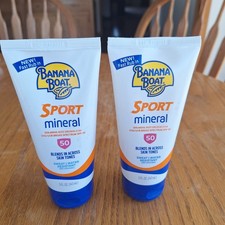 Banana Boat Sport Mineral SPF 50 5oz Each exp 12/27 lot of 2 bottles