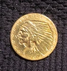 1914 US 2 1/2 Indian Gold Piece AU