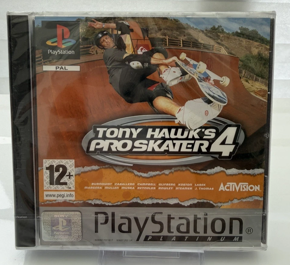 Sony PlayStation 1 Ps1 Game Tony Hawk's Pro Skater 4 Boxed With Manual