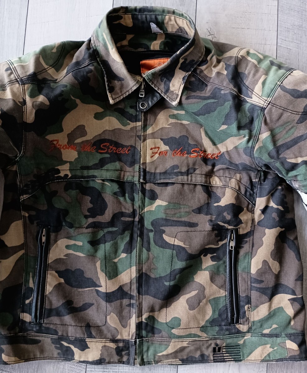 Icon Motorcycle Jacket Super Duty Size Large Camo Print