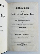 Josef Thaler history of Tyrol from prehistoric times our days, Tyrol history