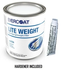 New Evercoat 156 Light Weight Body Filler Gallon with hardener, Free delivery