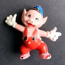 Comic Figur Schweinchen Schlau, Kunststoff, Walt Disney, 45 mm hoch. Gebraucht!