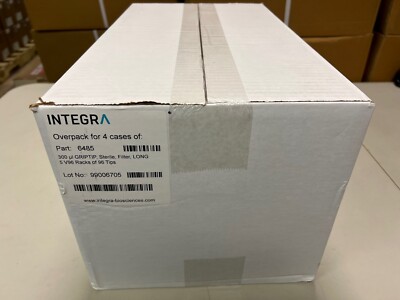 Integra 6485, 4 x cases of 5 racks of 96, 300uL tips, Viaflo 96, FREE SHIPPING
