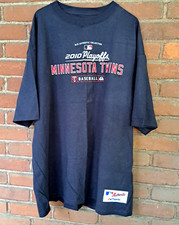 2010 PLAYOFFS Minnesota Twins Baseball MLB Authentic Navy Size XL