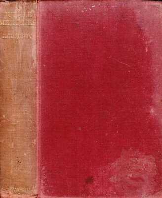 Rusby, Henry H JUNGLE MEMORIES 1933 Hardback BOOK