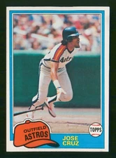 JOSE CRUZ 1981 TOPPS 81 NO 105 NRMINT+            64606