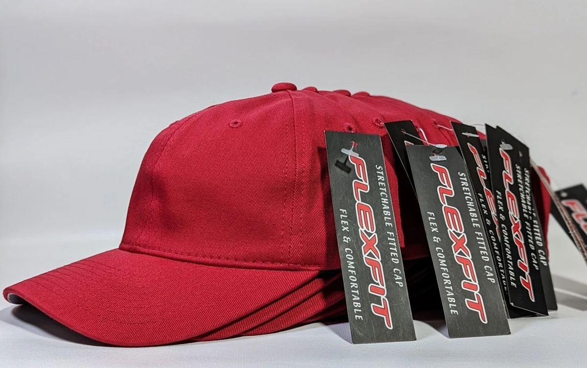 FLEXFIT PONYTAIL FITTED BASEBALL CAP HATS BLANKS PLAIN L XL LOT