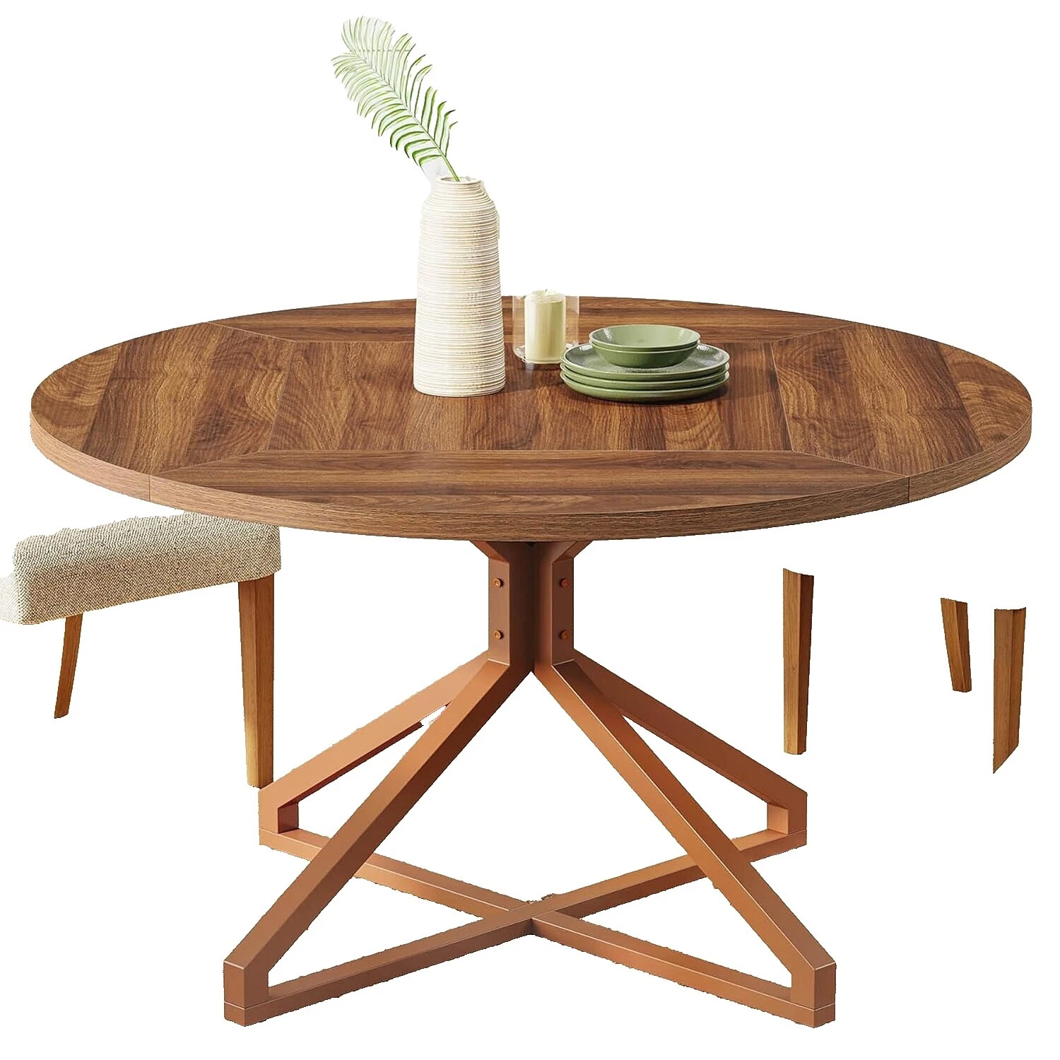 Glass Round Dining Table Tables